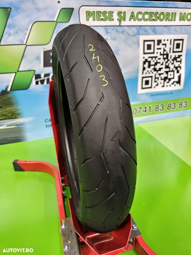 120 70 17 Anvelopa Moto Pirelli Diablo Rosso Cauciuc Fata C2403 - 2
