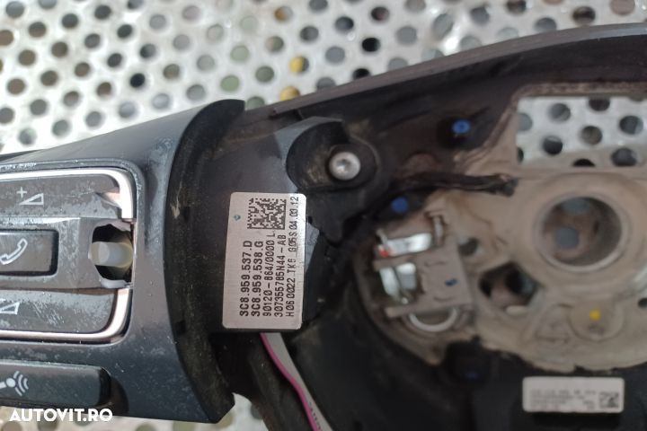 Volan cu comenzi 3C8419091BE 3C8959537D Volkswagen VW Passat B7 [2010 - 5