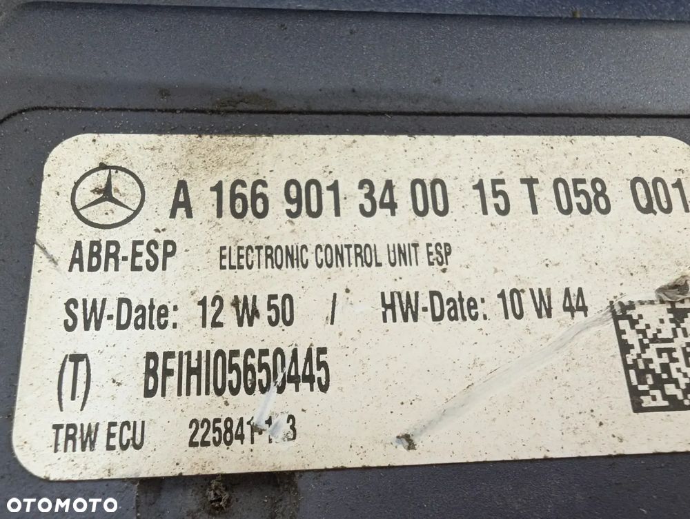MERCEDES ML W166 POMPA HAMULCOWA ABS A1669013400 - 7