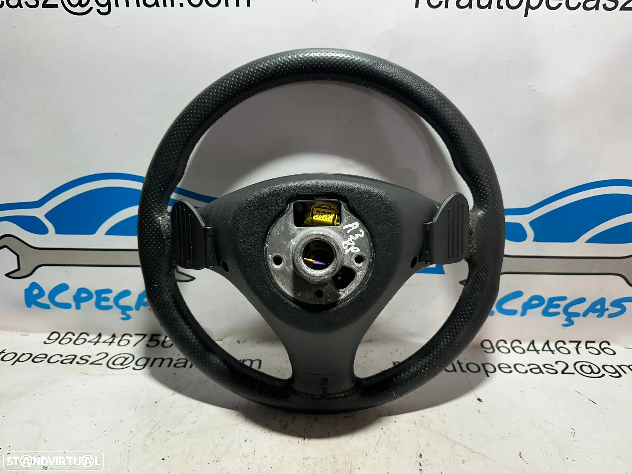 Volante Completo Pele Patilhas Original Volkswagen A3 8P DSG 8P0419091P - 6