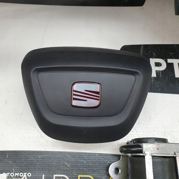 SEAT IBIZA 6J IV AX2 DESKA ROZDZIELCZA KONSOLA KOKPIT PULPIT PODUSZKI AIRBAG AIR BAG PASY KIT SET - 8