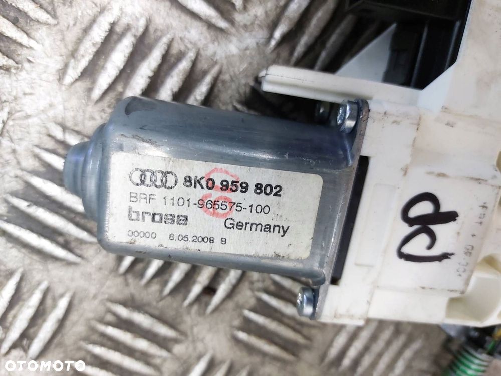 MECHANIZM PODNOŚNIK SZYBY LEWY PRZÓD PRAWY PRZÓD AUDI A4 B8 8K0959801 - 7