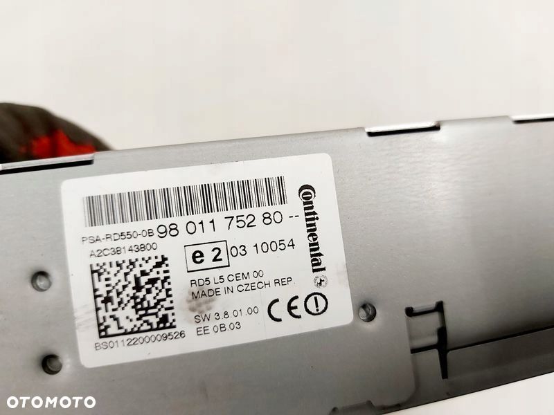 peugeot 508 i radio fabryczne oryginalne continent - 6