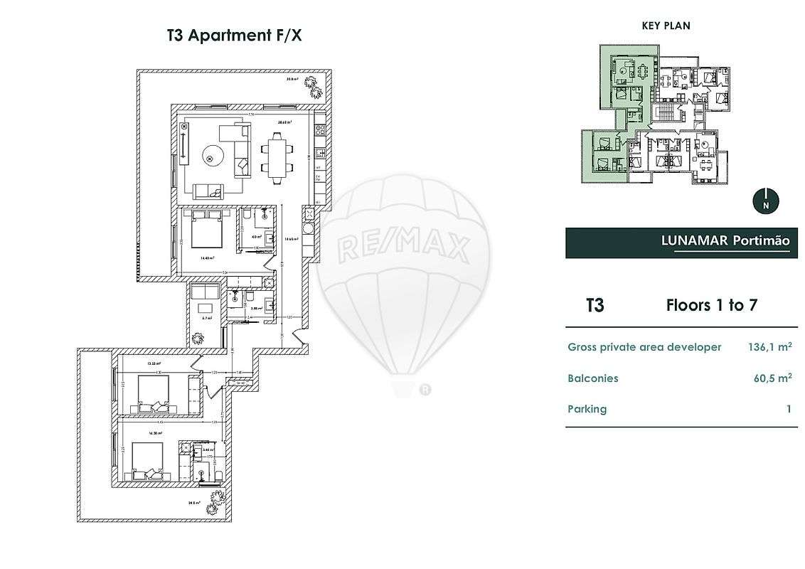 Apartamento T3 para venda - Grande imagem: 3/41