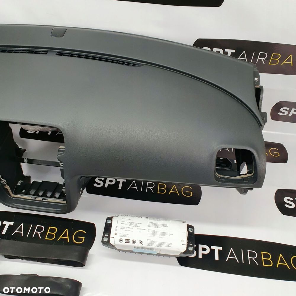 VW SCIROCCO EOS DESKA ROZDZIELCZA KONSOLA KOKPIT PULPIT PODUSZKI AIRBAG AIR BAG PASY KIT SET - 3