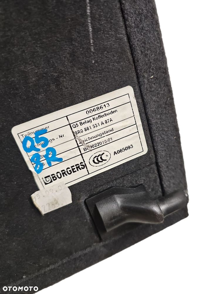 AUDI Q5 SQ5 8R PODŁOGA WYKŁADZINA BAGAŻNIKA 8R0861531A - 4