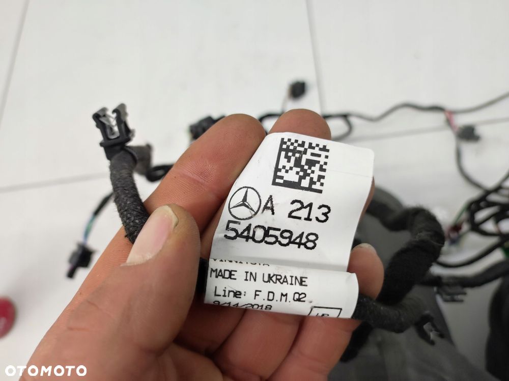 wiązka instalacja drzwi prawa przód mercedes e klasa w213 213 amg - 7
