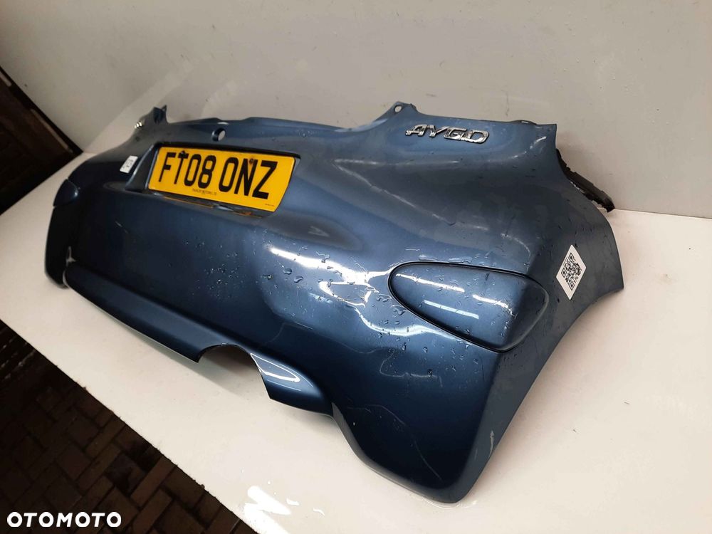 } ZDERZAK TYŁ TYLNY TOYOTA AYGO 8R3 NIEBIESKI BŁĘKITNY - 3