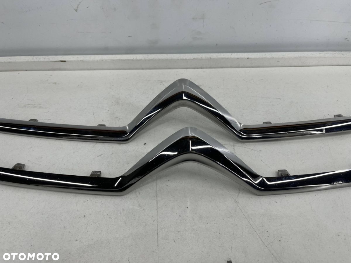 Atrapa Citroen C4 Picasso II SpaceTourer LIFT 16-19r. dolna i górna listwa ramka grila chrom KOMPLET - 3