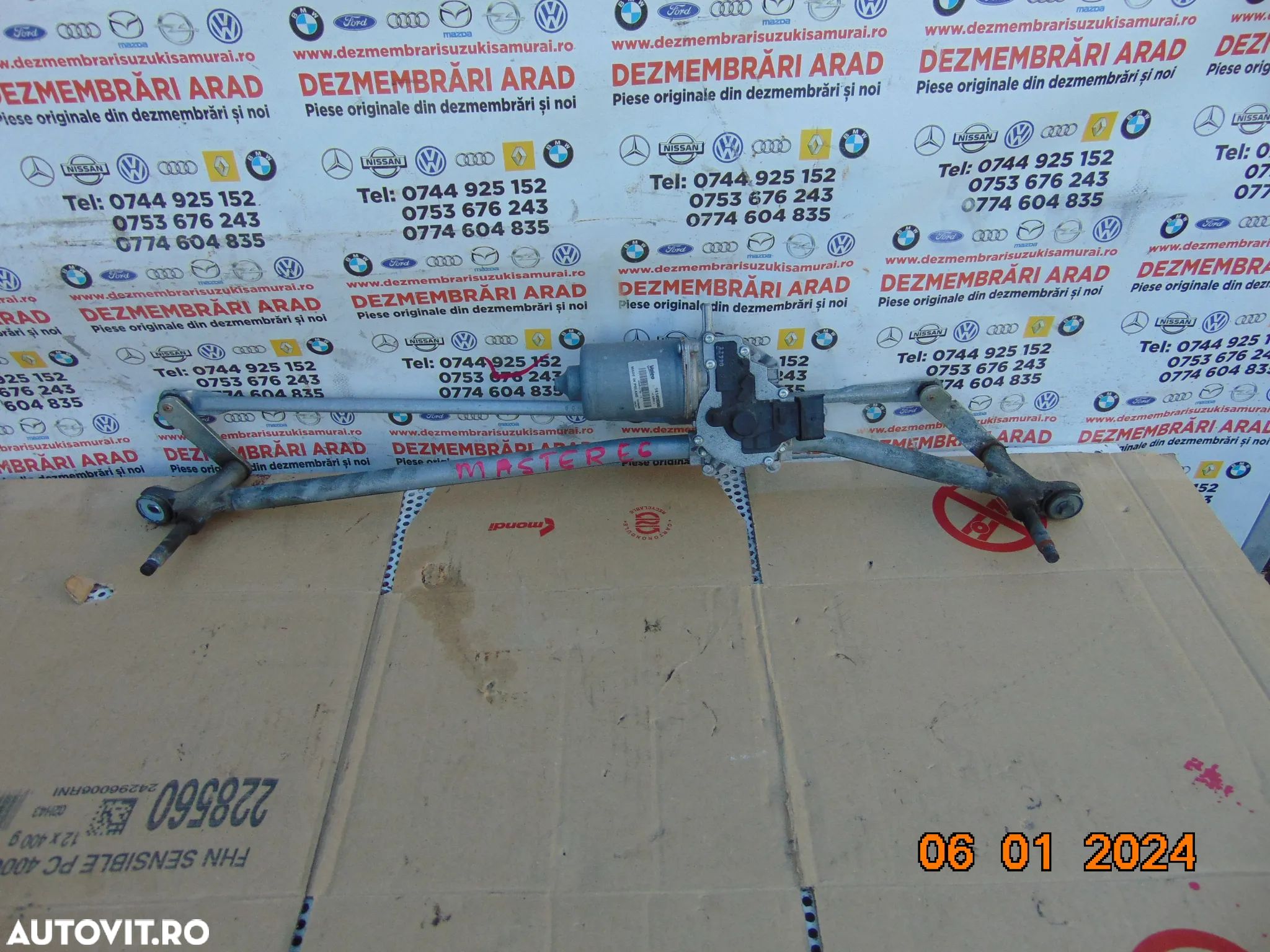 Motoras stergatoare Renault Master 2011-2024 Nissan NV400 Opel Movano ansamblu stergatoare dezmembrez - 1