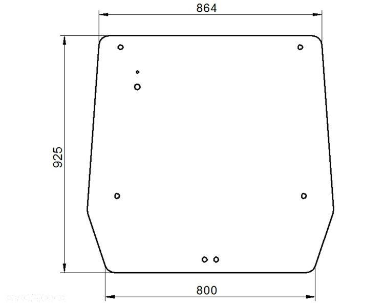 Szyba Szyby NEW HOLLAND TD / CASE JX TYLNA nr 29 - 2