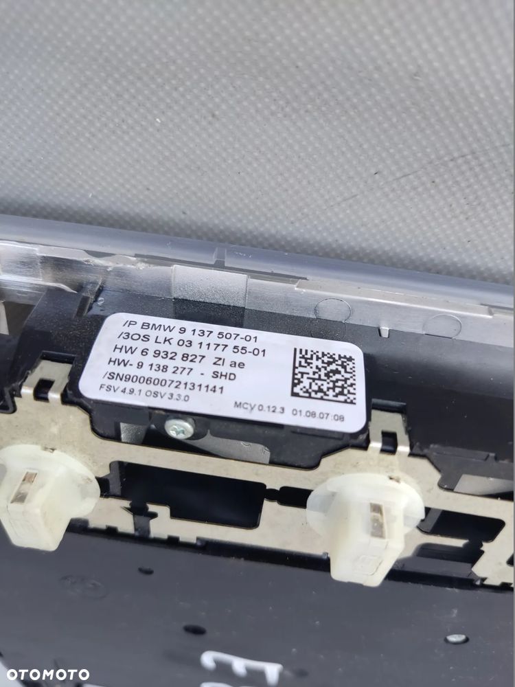 BMW E81 E87 E90 E92 STEROWANIE SZYBERDACHU OŚWIETLENIE KABINY 9137507 - 3