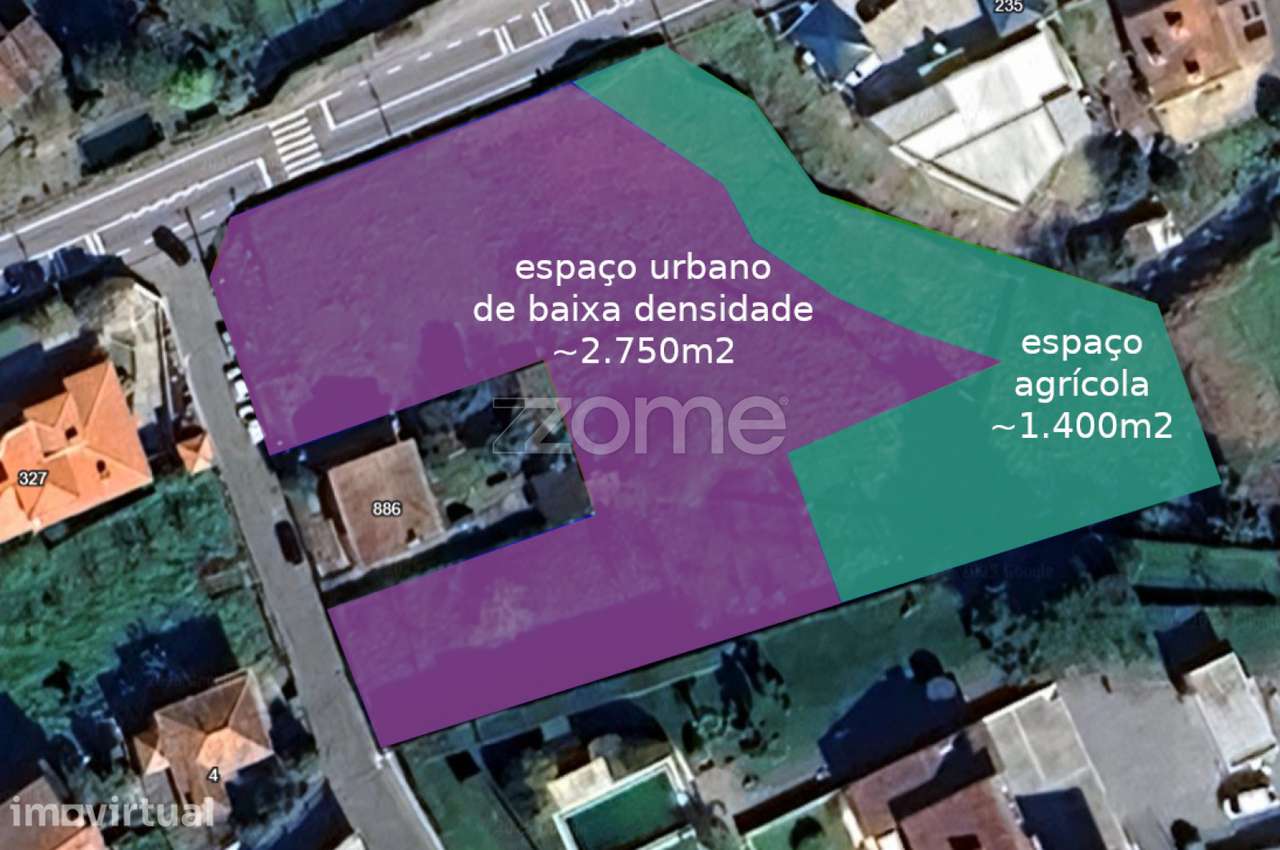 Terreno urbanizável à face da EN 105 (Porto - Guimarães) - Grande imagem: 2/18