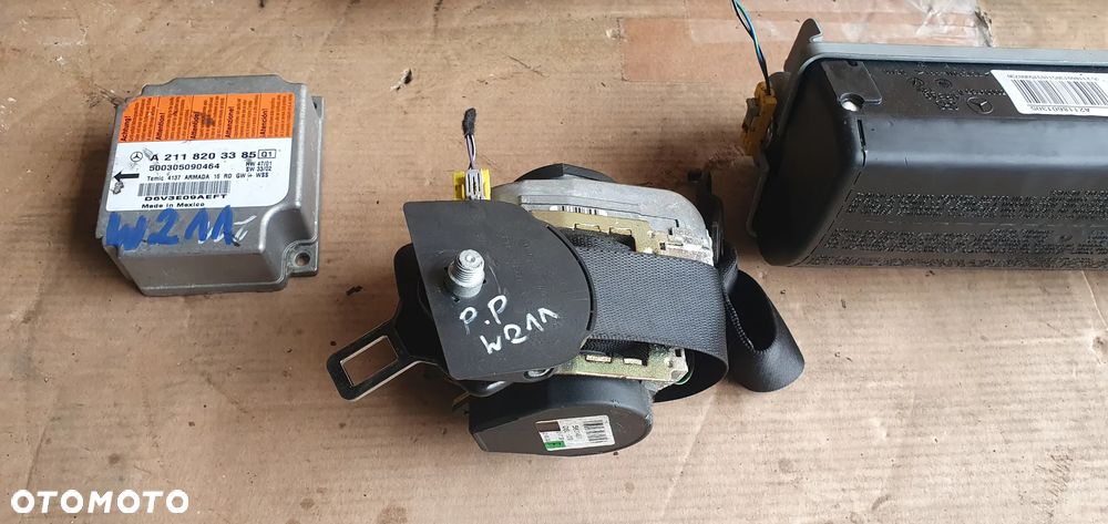 Konsola AIRBAG pasy poduszki sensor Mercedes E-Klasa W211 - 9