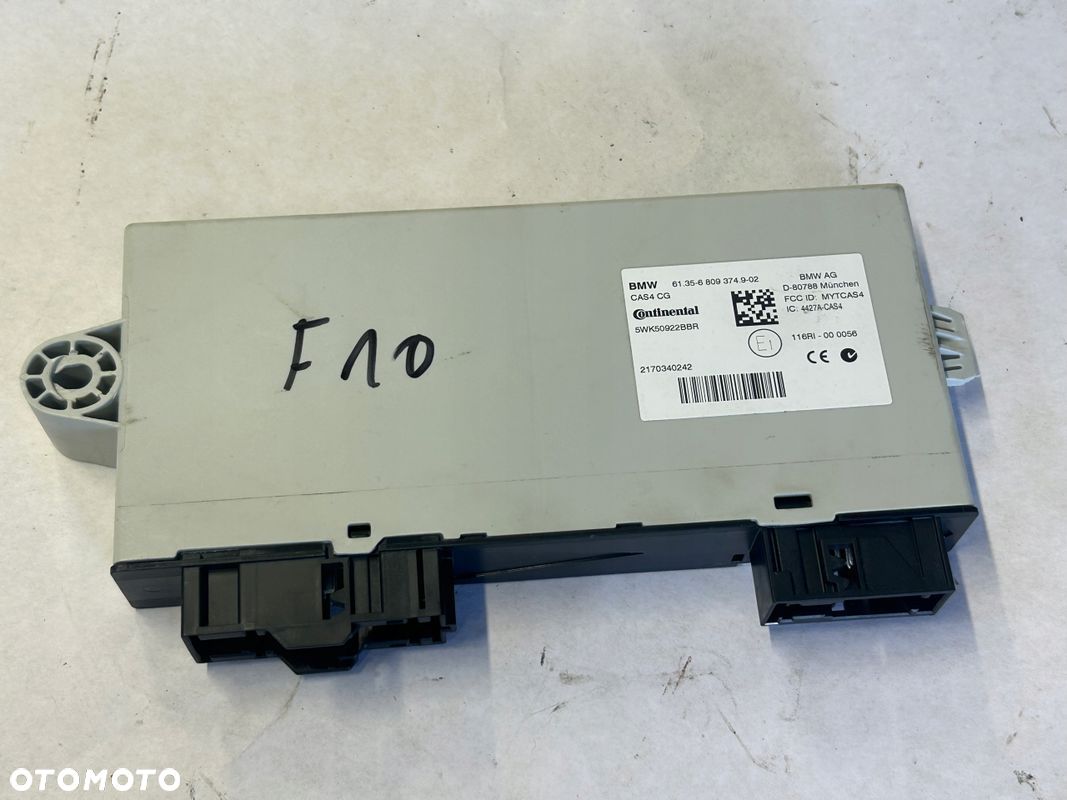 BMW F10 MODUŁ STEROWNIK CAS 6809374 - 1