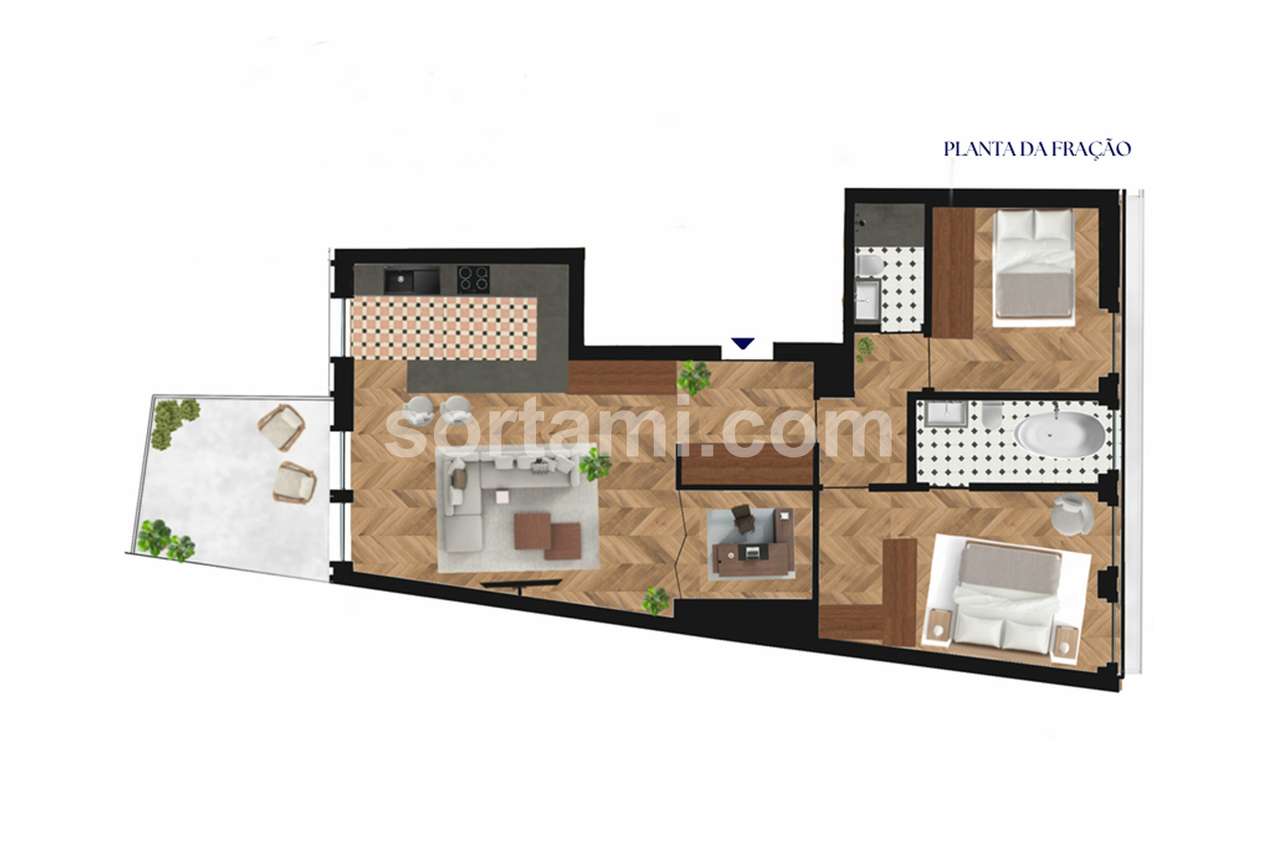 Apartamento T2+1 Venda em Cedofeita, Santo Ildefonso, Sé, Miragaia, Sã - Grande imagem: 5/6