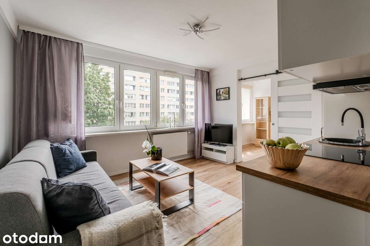 Mokotów | 2 pokoje po remoncie | umeblowane | 32,45 m²