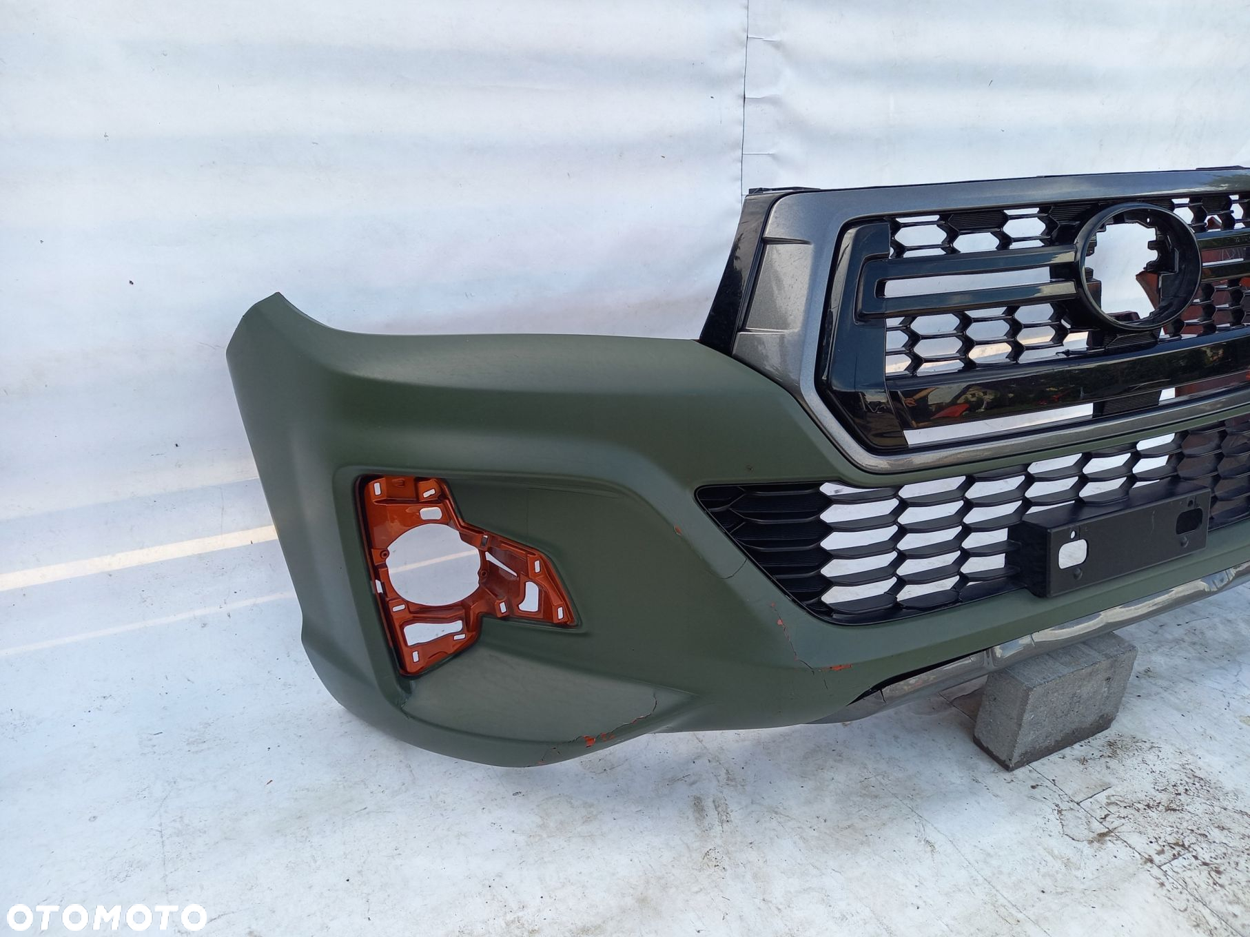 Toyota Hilux 8 VIII Lift zderzak przedni przod + atrapa dokladka - 3
