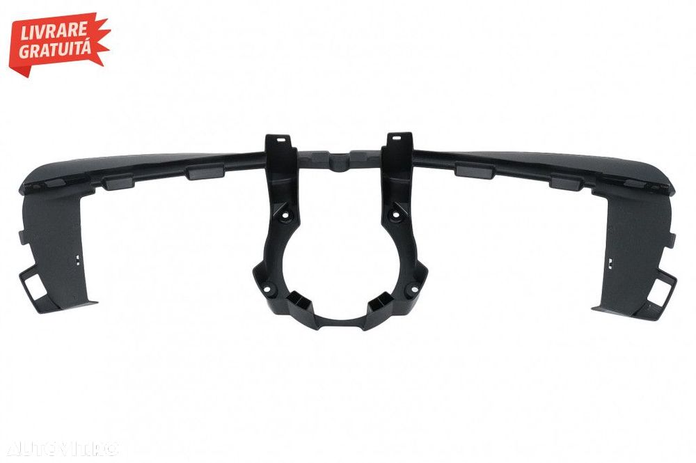 Grila Centrala Mercedes GLS SUV X167 (2019-2023) GTR Look Negru Crom - 6