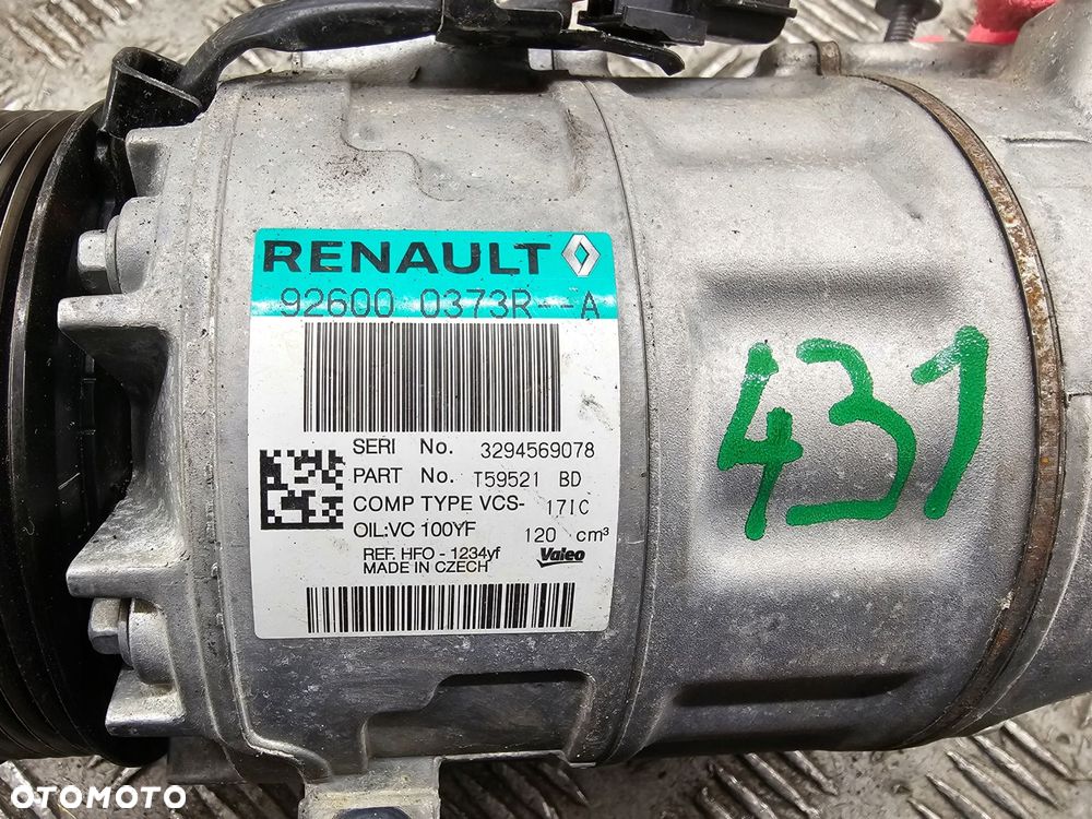 renault trafic iii 23r - kompresor sprężarka klimatyzacji 926000373r - 2