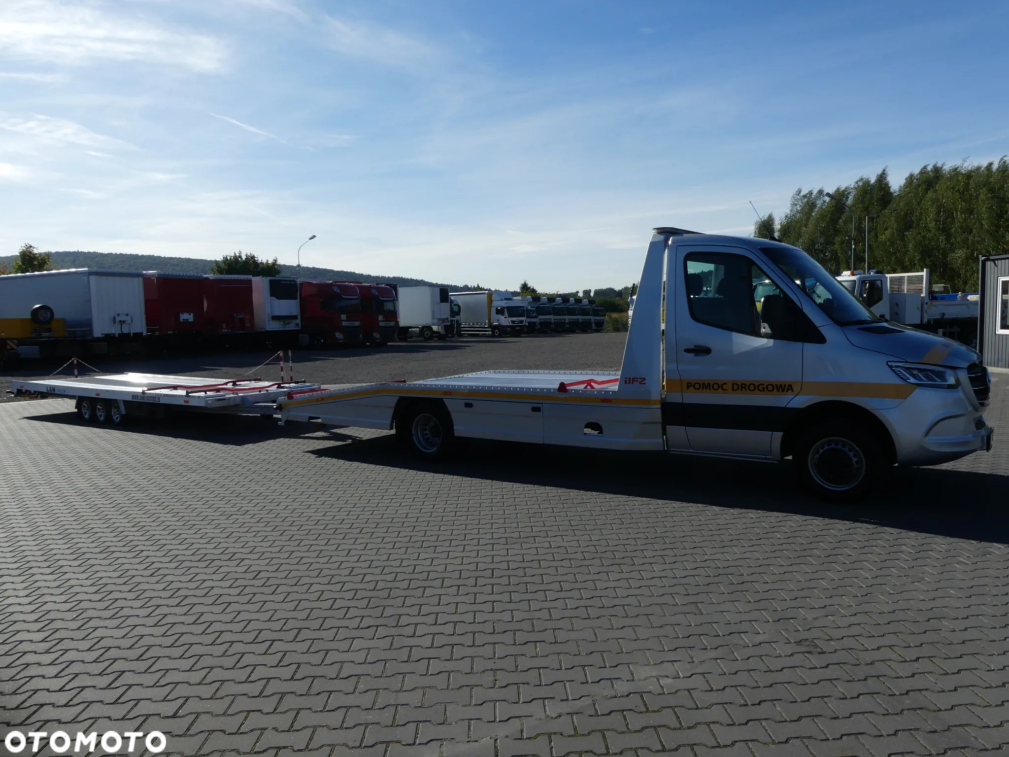 Mercedes-Benz SPRINTER 519 / LAWETA BFZ / ZESTAW / WCIĄGARKA / SUPER STAN / - 7