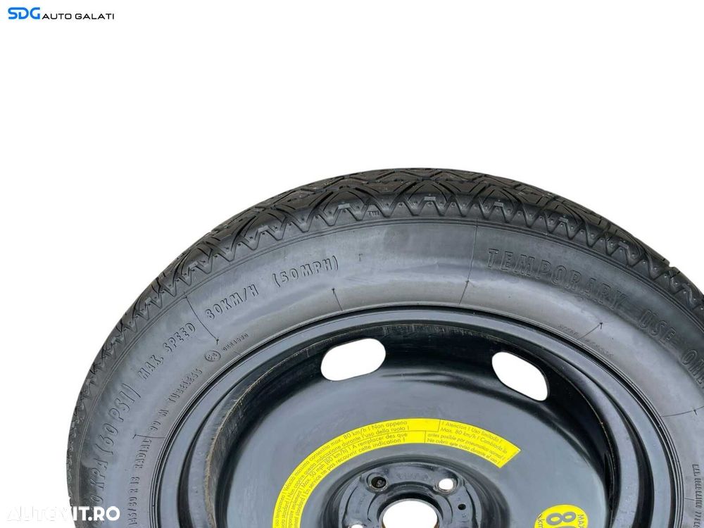 Roata Janta Tabla Rezerva Slim T145 80 18 R18 Continental Volkswagen Tiguan 5N 2007 - 2015 Cod 5N0601027E 5N0601027A [K0823] - 3