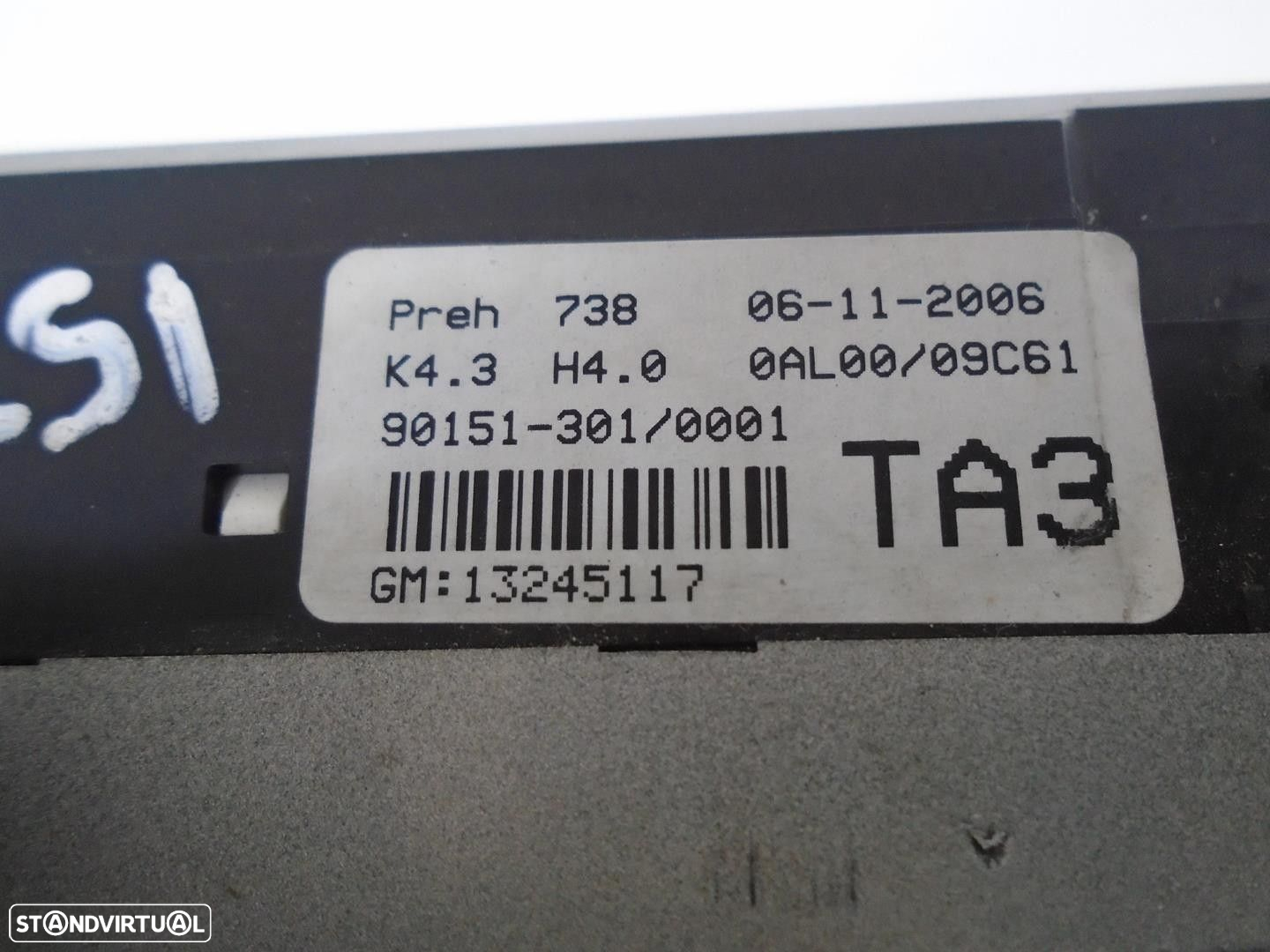 Comando do aquecimento/a/c OPEL ASTRA H TWINTOP 1.6 (L67) - 3