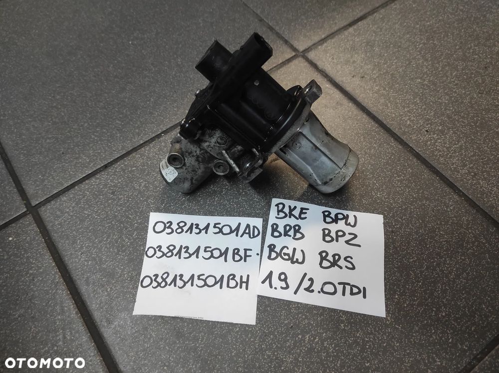 ZAWÓR EGR 1.9 2.0 TDI BKE BPW BRB BPZ BGW BRS 038131501AD 038131501BH 038131501BF VW AUDI SEAT SKODA SPRAWNY GWARANCJA WYSŁKA !!! - 1