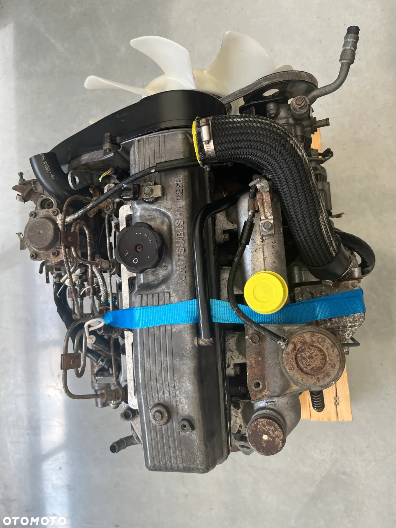 SILNIK KOMPLETNY 2.5 TD MITSUBISHI PAJERO L200 4D56 4877 netto - 10