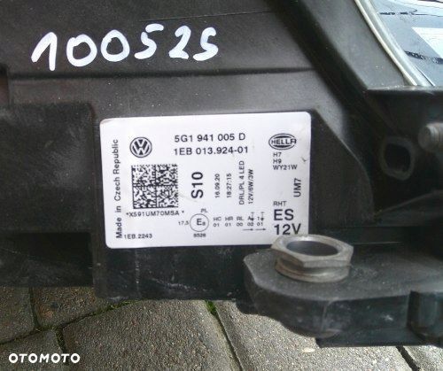 VW GOLF VII 7 LIFT LAMPA PRZEDNIA LEWA EUROPA ORYGINAŁ 5G1941005D - 13