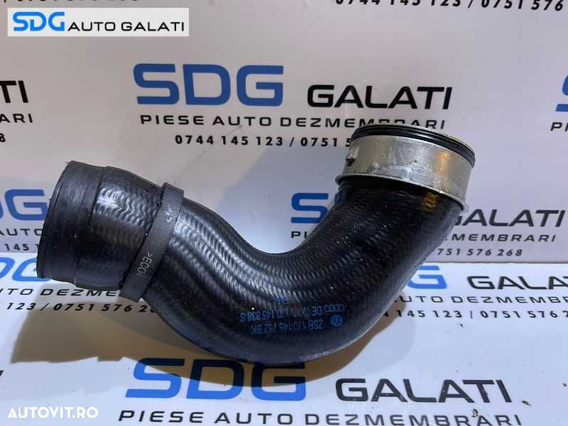 Furtun Conducta Presiune Aer Turbo Turbina Turbosuflanta Audi A3 8L 1.9 TDI ASZ 131 CP 1997 - 2003 Cod 1J0145762BK [D0501] - 1
