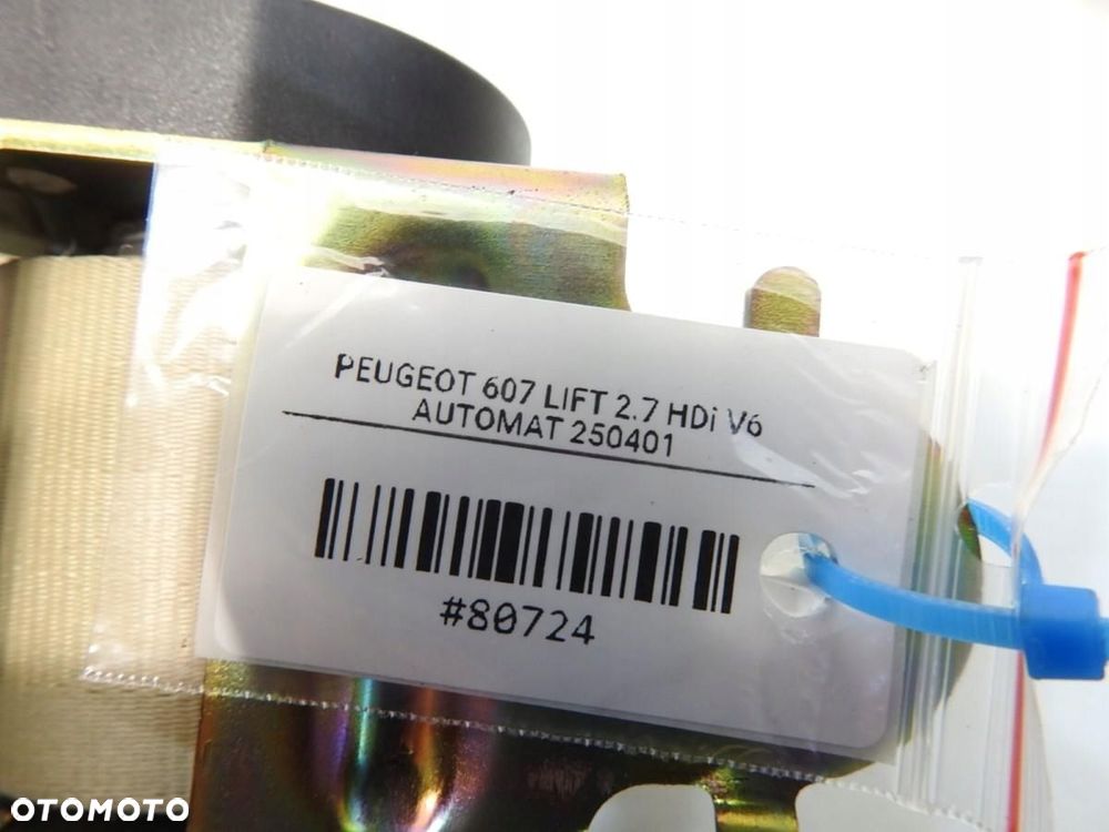 PAS PASY BEZPIECZENSTWA TYŁ PEUGEOT 607 - 5