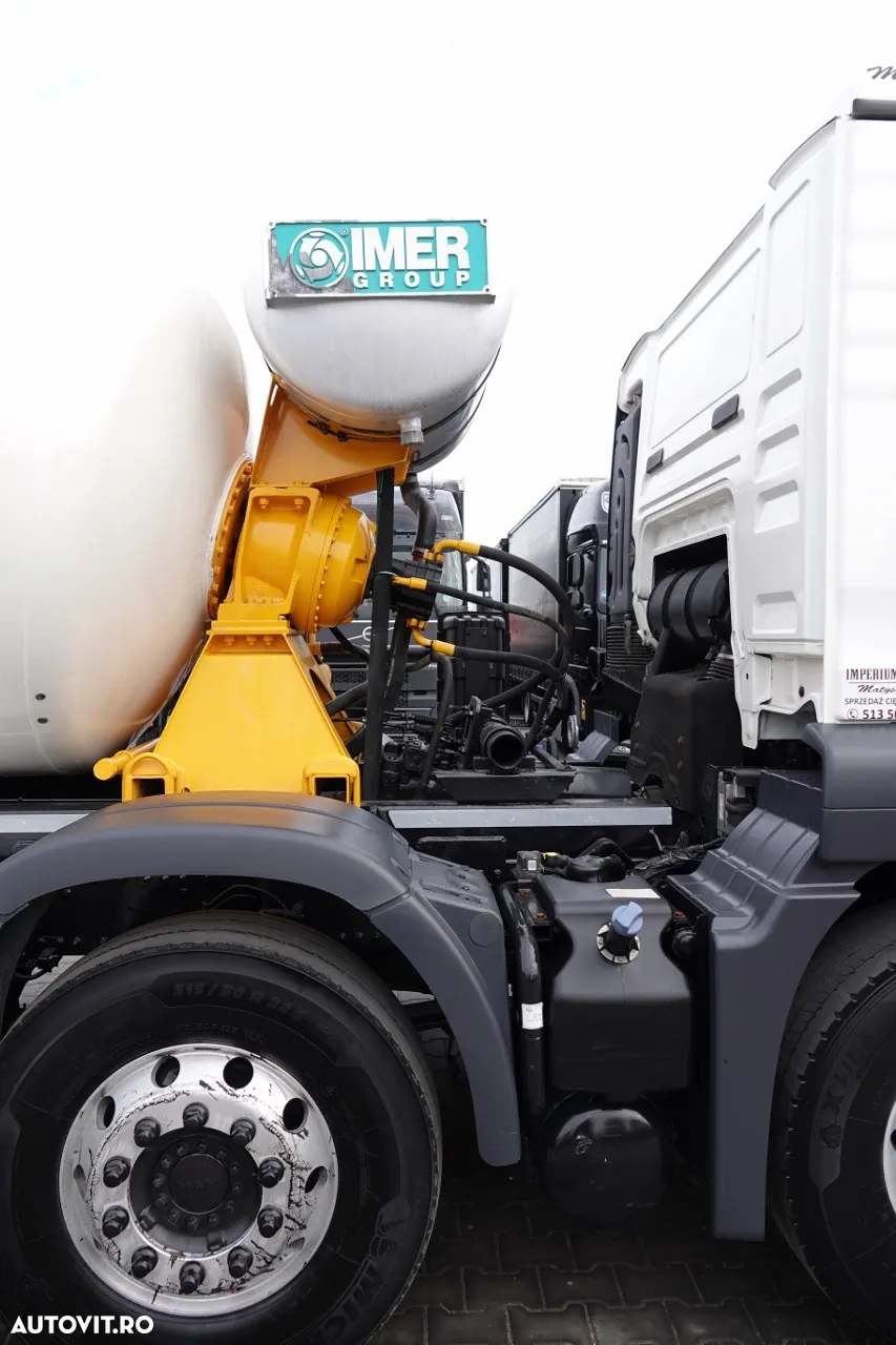 MAN TGS 32.480 / 8X4 / BETONATOR / PEAR 9M3 / MANUAL / EURO 6 - 11