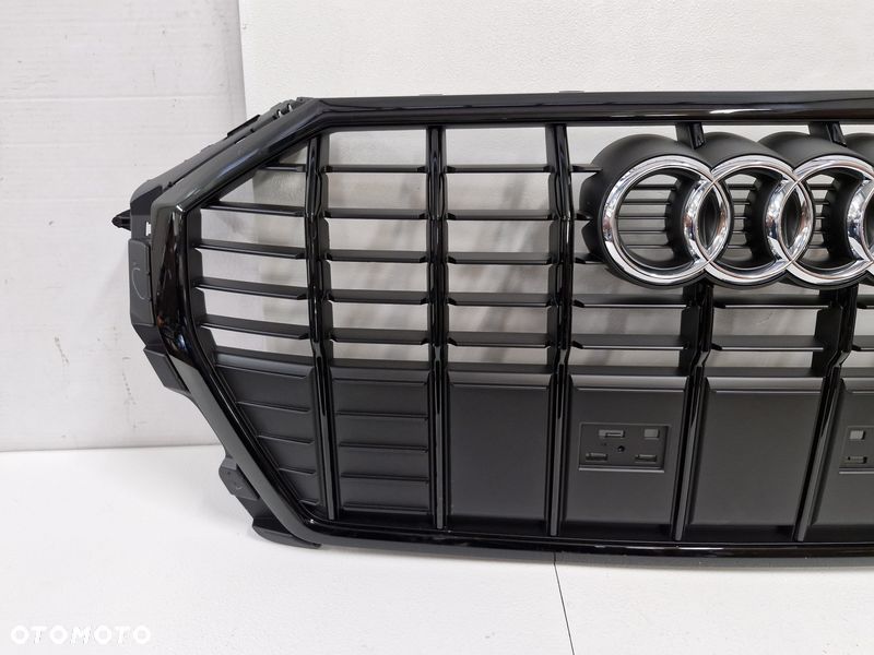 audi q3 2 ii 83a s-line grill atrapa chłodnicy zderzaka przód czarna 83a853651e - 3