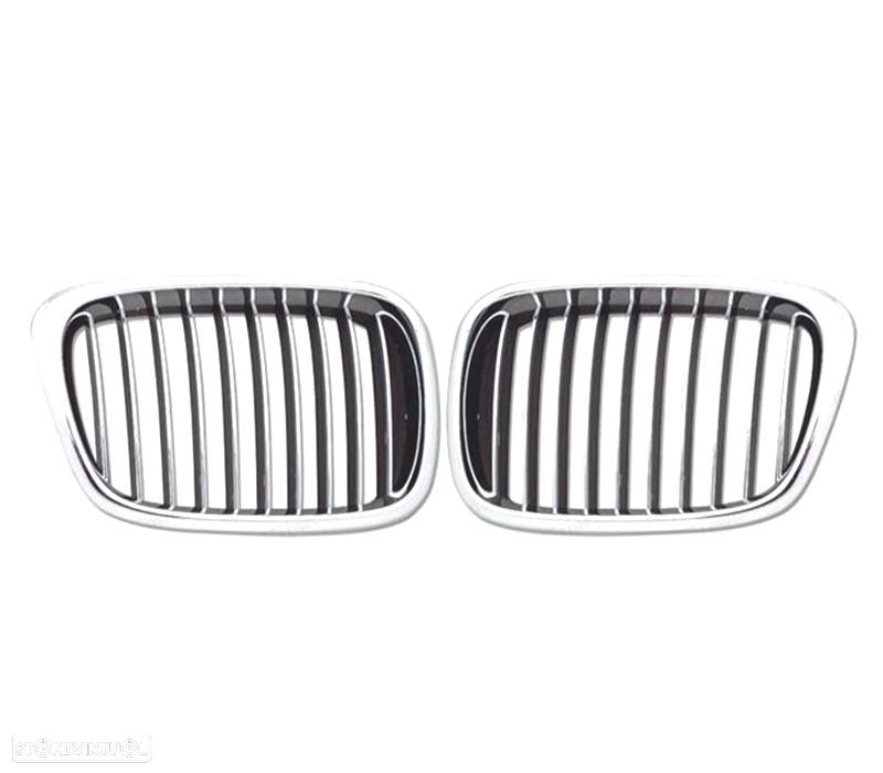 GRELHAS FRONTAIS BMW E39 95-03 CROMADAS - 2