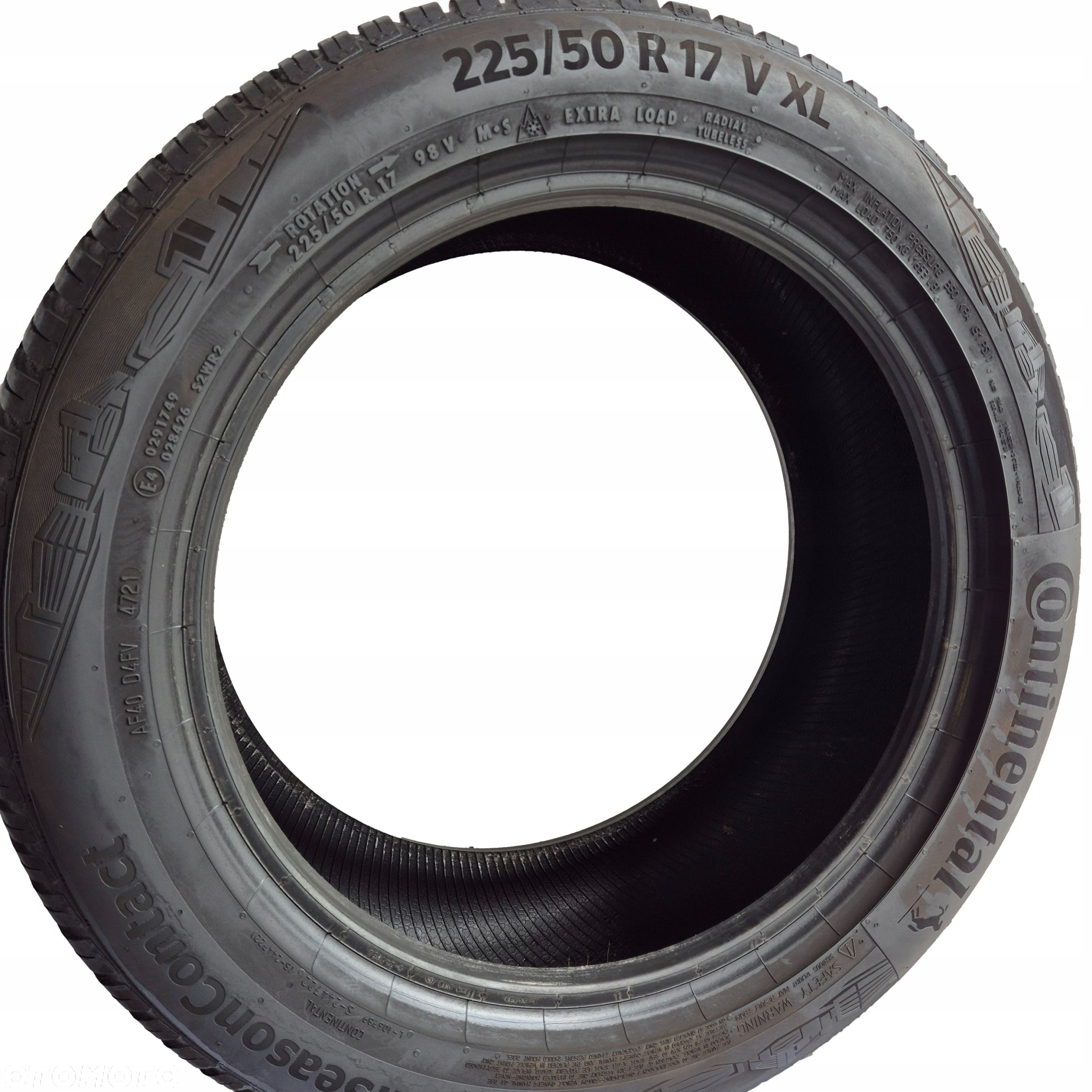 Continental allseasoncontact 225/50 R17 98V 2021 7,5mm - 3