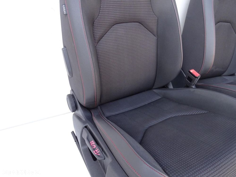 FOTELE FOTEL KOMPLET PÓŁSKÓRA SKÓRA KANAPA SEAT LEON III 5F FR 5D HB - 5