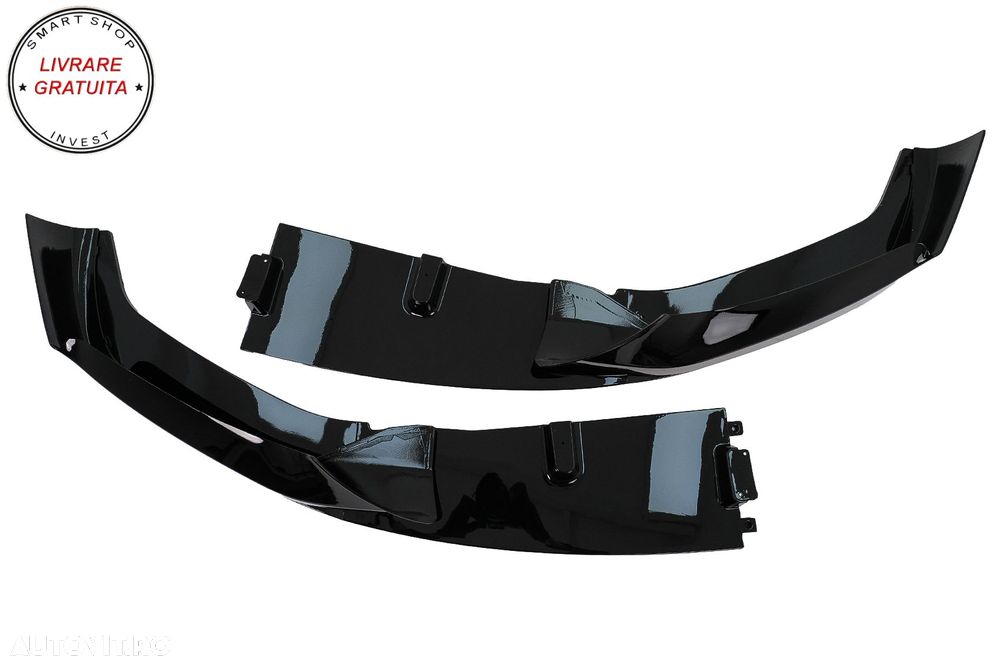 Prelungire Bara Fata Negru Lucios BMW Seria 5 G30 G31 (2017-2019) M Sport Design- livrare gratuita - 6