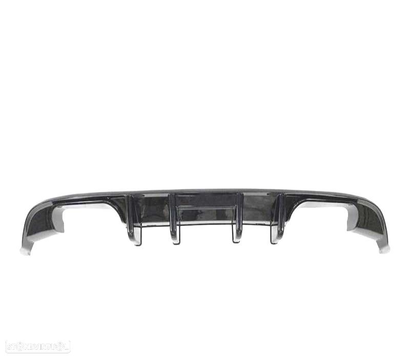 DIFUSOR VOLKSWAGEN VW GOLF 7.5 17-20 LOOK R LINE PRETO BRILHANTE - 1