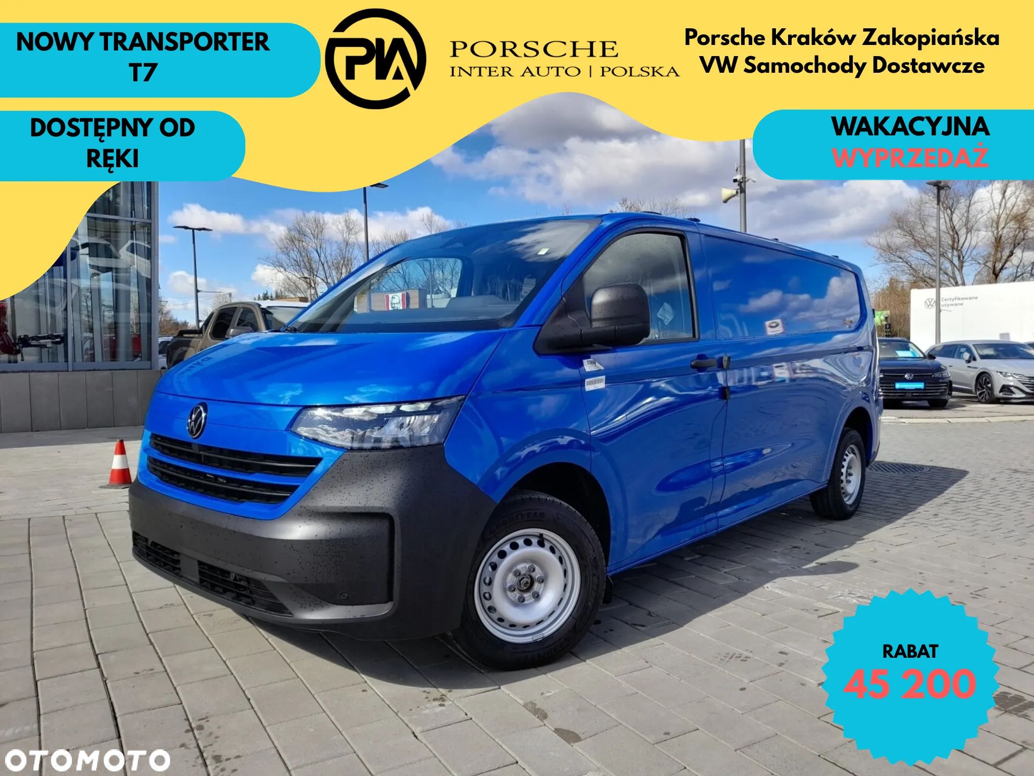 Volkswagen Transporter Transporter Furgon 2.0 TDI 150 KM skrzynia biegów: 6M rozstaw osi: 3500 mm - 1