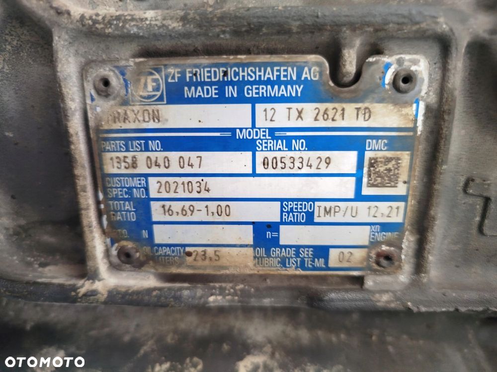 SKRZYNIA BIEGÓW DAF XF 106 480 LIFT 12 TX 2621TD - 7