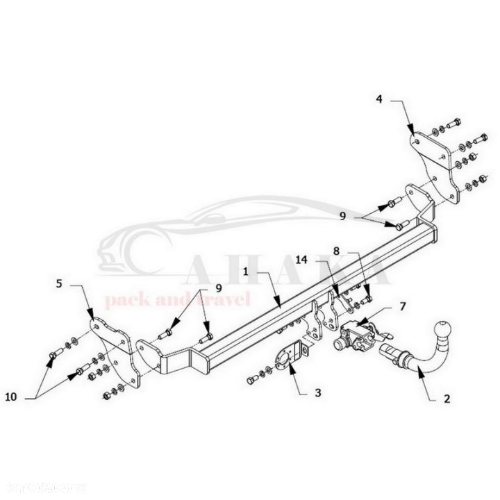 Hak Holowniczy Automat Do Kia Rio Iii Hatchback 2011-2016 - 3