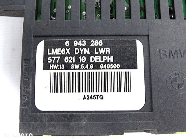 BMW E60 E63 E64 E65 Sterownik Moduł Świateł Europa 6943286 LMW6X DYN LWR  57762110 DELPHI - 4