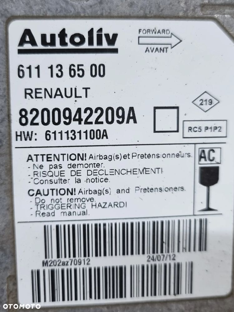 MODUŁ SENSOR AIRBAG  MASTER III MOVANO B  NV400 2.3 10r.+ - 2