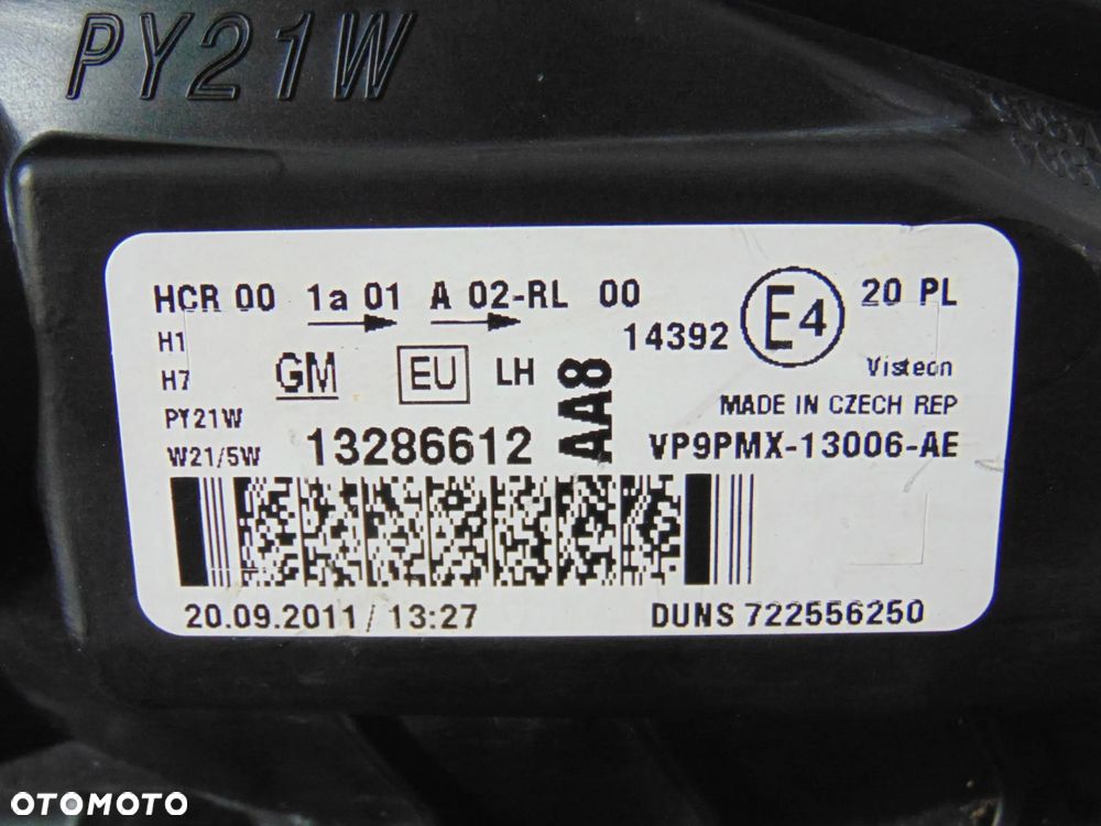 EUROPA lampa przednia przód lewa 13286612 Opel Meriva 2 II B 10-13r - 12