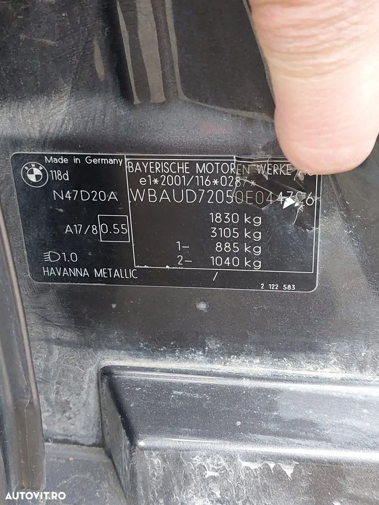 Dezmembrez Bmw 120d e87 - 5