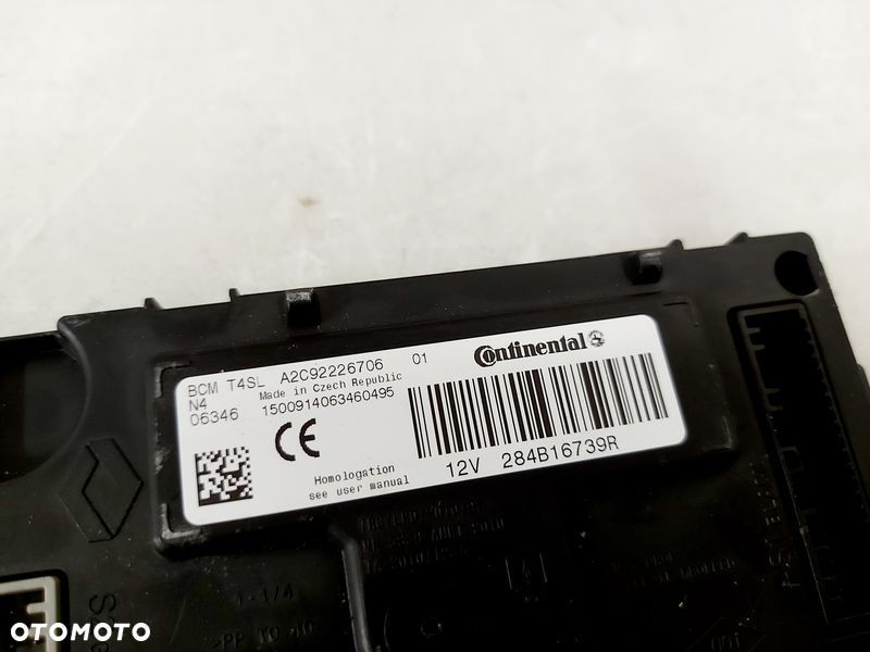 renault clio iv 4 lift moduł sterownik bcm 284b16739r - 3