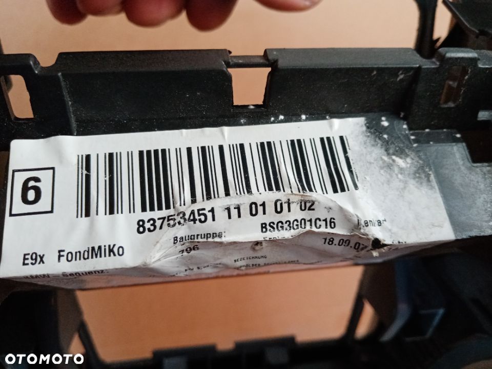 Tunel środkowy osłona tunelu BMW E92 83753451 - 8