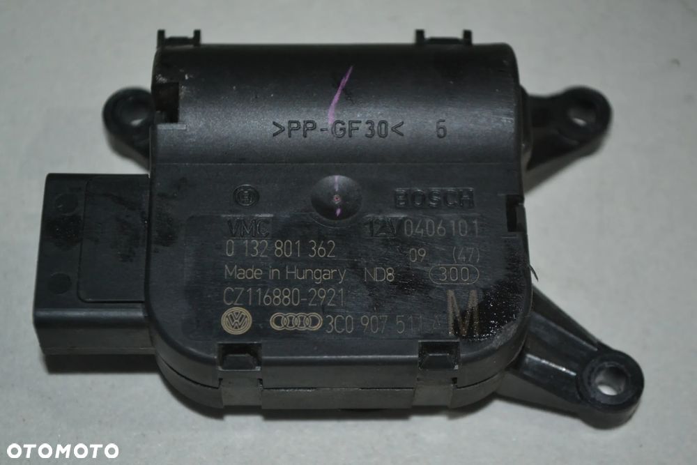 VW SEAT SKODA SILNICZEK REGULACJI KLAP OGRZEWANIA NAGRZEWNICY 3C0907511A - 3