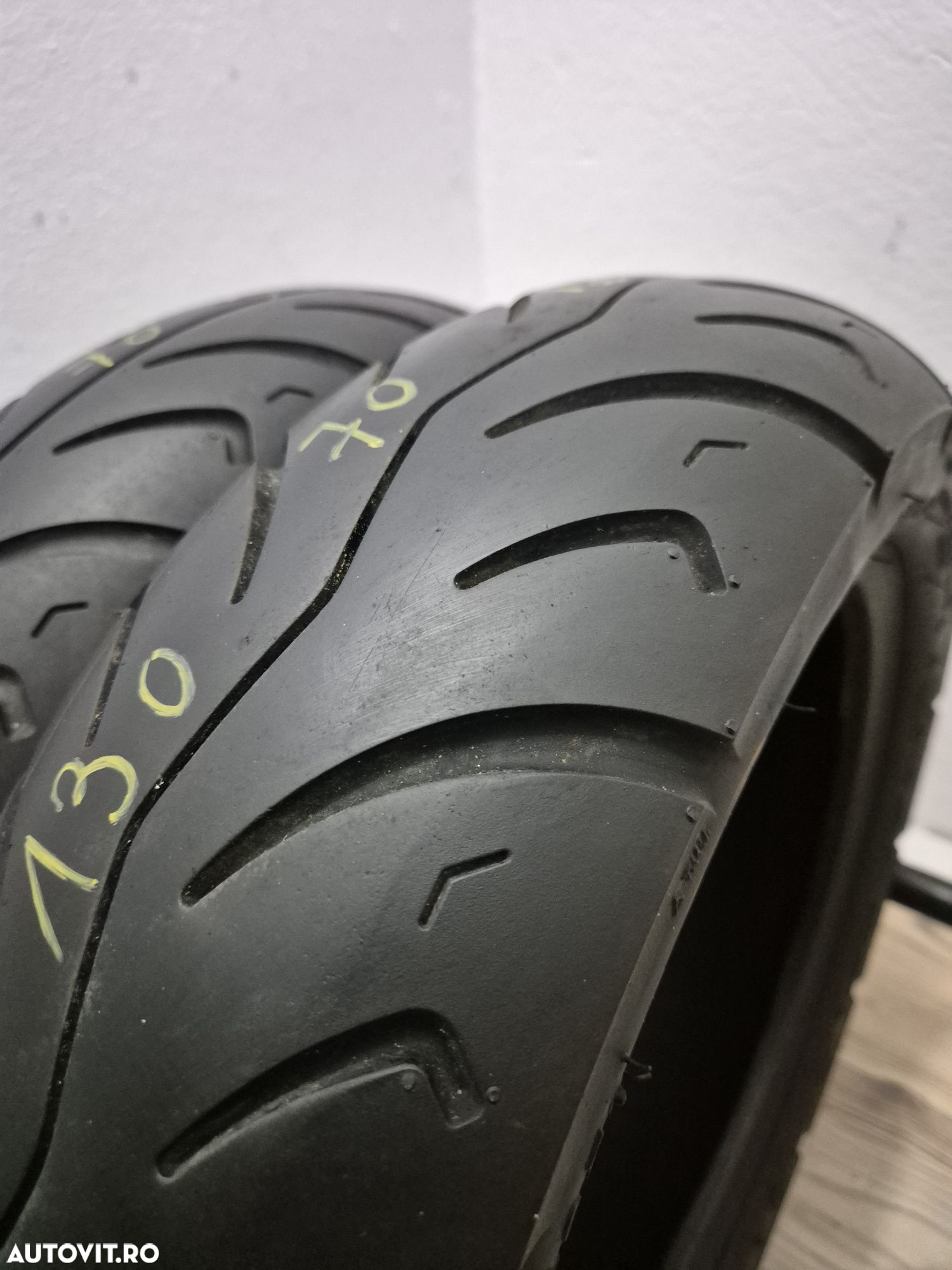 Set anvelope moto 120 70 12 cu 130 70 12 Cst c922 - 2